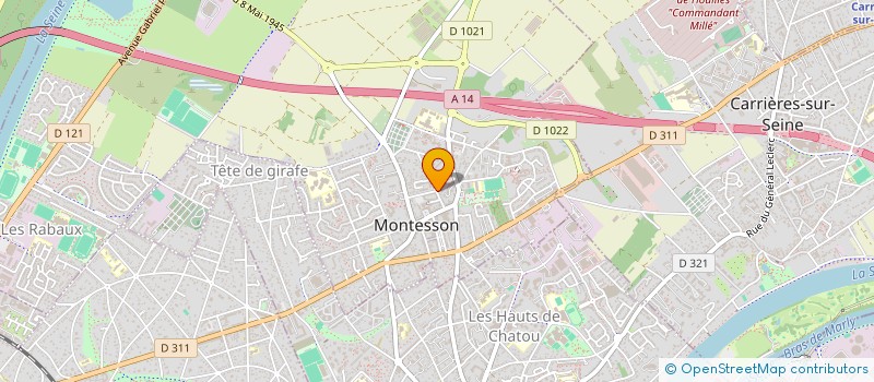 localisation de l'entreprise MADAME AGNES VIDAL  MONTESSON