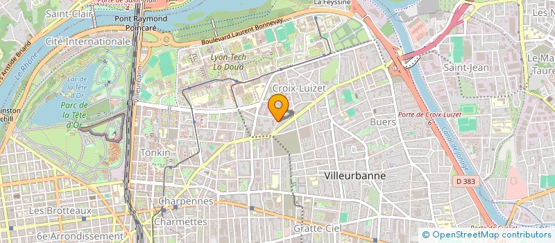 localisation de l'entreprise MADAME AGNES VIDEAU  VILLEURBANNE