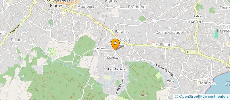 localisation de l'entreprise MADAME AGNES VIELLEFON  LA SEYNE-SUR-MER