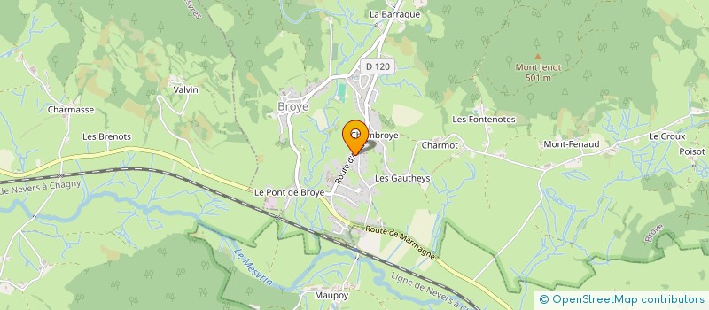 localisation de l'entreprise MADAME AGNES VILLA  MESVRES