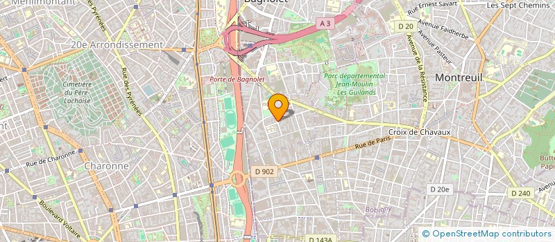 localisation de l'entreprise MADAME AGNES VINCENT  BAGNOLET