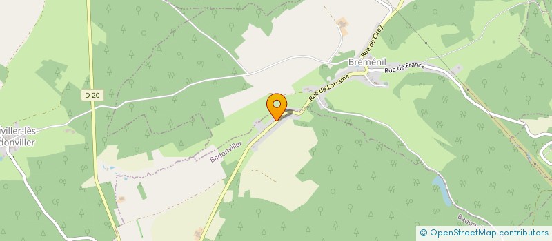 localisation de l'entreprise MADAME AGNES VOUAUX  BADONVILLER