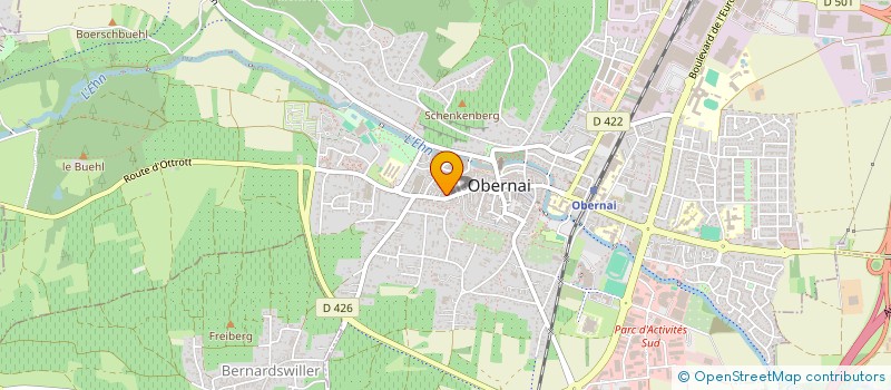 localisation de l'entreprise MADAME AGNES WERLE  OBERNAI