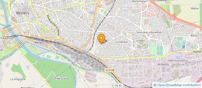 localisation de l'entreprise MADAME AGNES ZUCCHETTI  BEZIERS