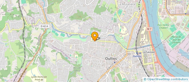 localisation de l'entreprise MADAME AGNESA HAKOBYAN  OULLINS-PIERRE-BENITE