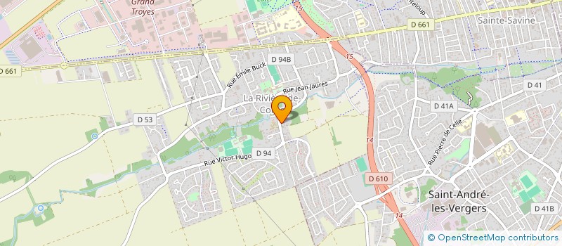 localisation de l'entreprise MADAME AGNIESZKA LORENC  LA RIVIERE-DE-CORPS