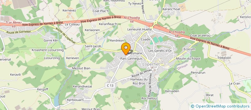 localisation de l'entreprise MADAME AGNIESZKA NOWAK  LOPERHET