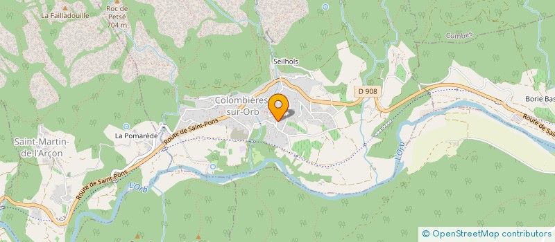localisation de l'entreprise MADAME AGNIESZKA POLTORAK à COLOMBIERES-SUR-ORB