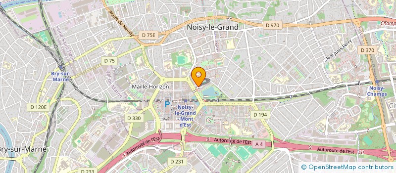 localisation de l'entreprise MADAME AGNIESZKA PRAXMAYER à NOISY-LE-GRAND