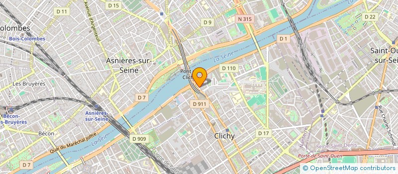 localisation de l'entreprise MADAME AGNIESZKA PUCZYLOWSKA à CLICHY