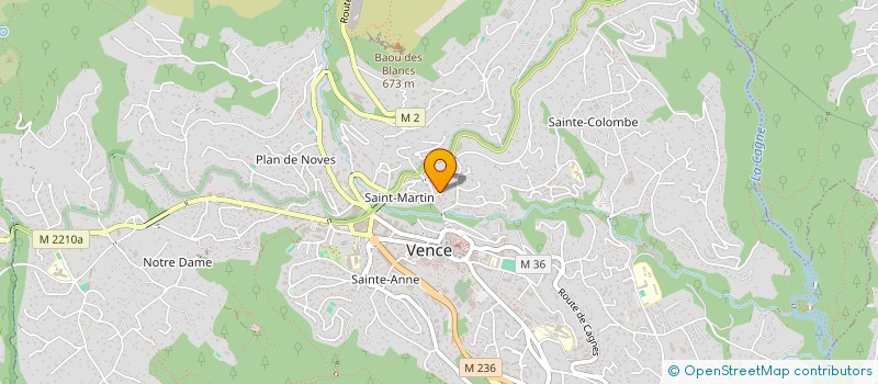 localisation de l'entreprise MADAME AGNIESZKA TLOCZEK à VENCE