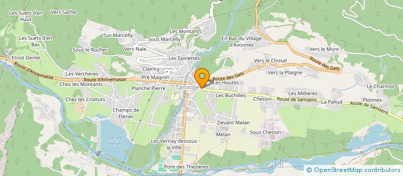 localisation de l'entreprise MADAME AGNIESZKA WARSZAWSKA  TANINGES