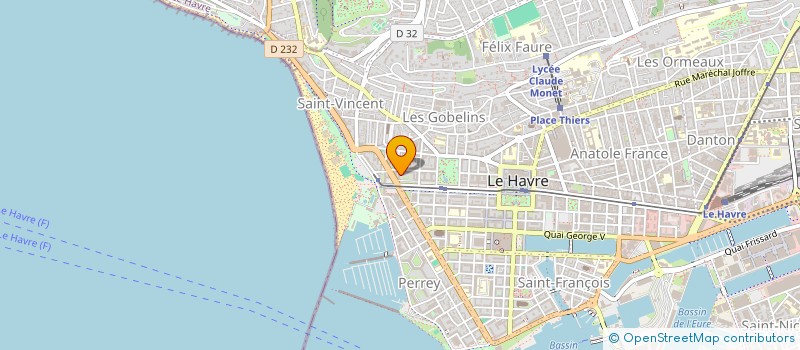 localisation de l'entreprise MADAME AGNILE MENDY  LE HAVRE