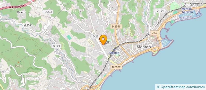 localisation de l'entreprise MADAME AGNIYA TARASOVA  MENTON