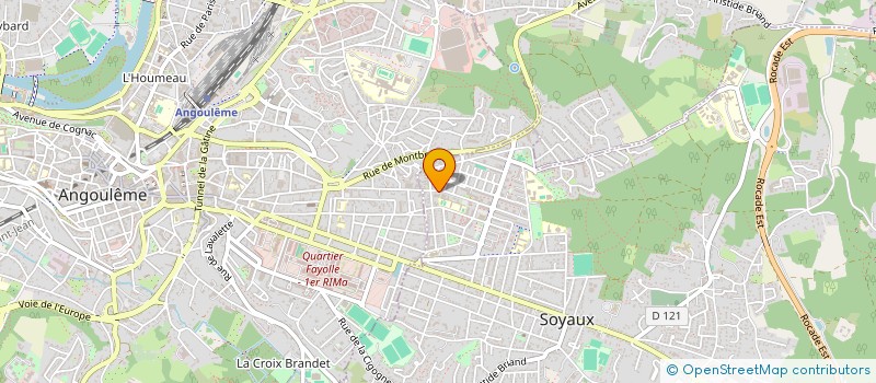 localisation de l'entreprise MADAME AGOUSTIA ARENAS  SOYAUX