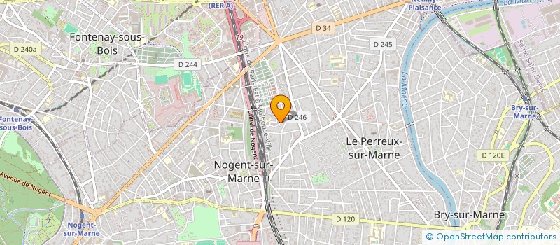 localisation de l'entreprise MADAME AGRIPINA ESCOBAR GINER à LE PERREUX-SUR-MARNE