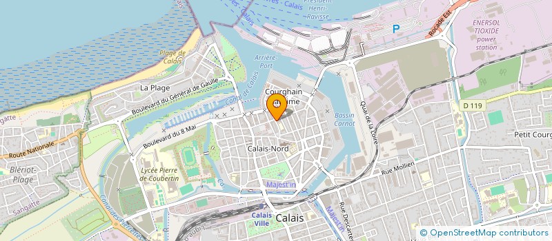 localisation de l'entreprise MADAME AH WING LAU  CALAIS