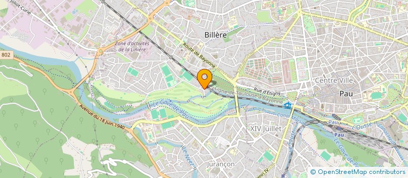 localisation de l'entreprise MADAME AHISSE COULIBALY  BILLERE