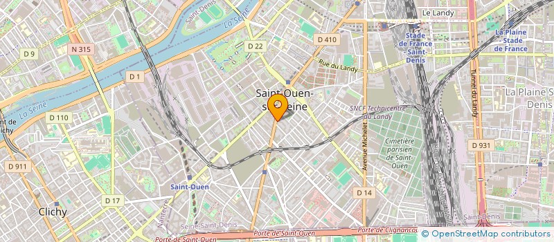 localisation de l'entreprise MADAME AHLAM AHMIM  SAINT-OUEN-SUR-SEINE