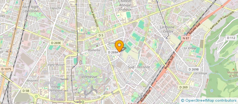 localisation de l'entreprise MADAME AHLAM EL GUERRI  GRENOBLE