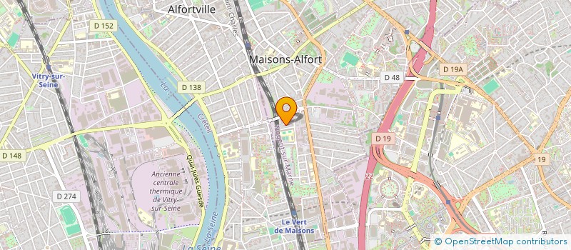 localisation de l'entreprise MADAME AHLAM KEBBAJ  MAISONS-ALFORT