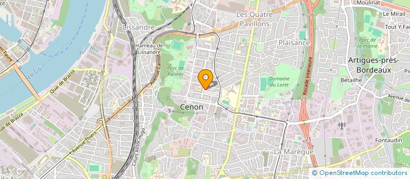 localisation de l'entreprise MADAME AHLAM LADGHEM CHICOUCHE  CENON