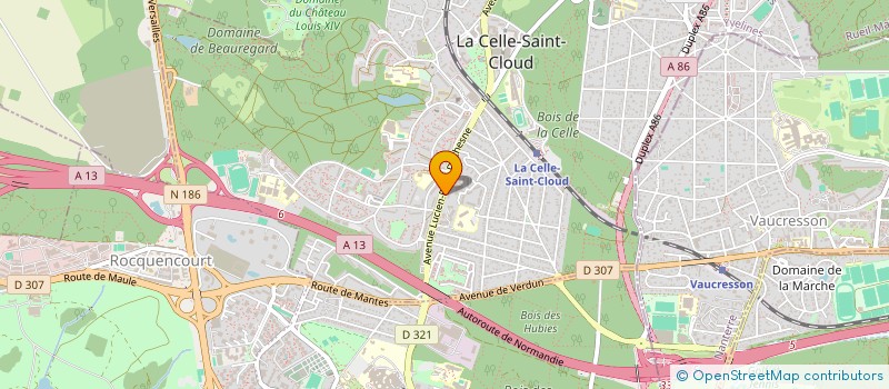 localisation de l'entreprise MADAME AHLAM RIZOUG  LA CELLE-SAINT-CLOUD