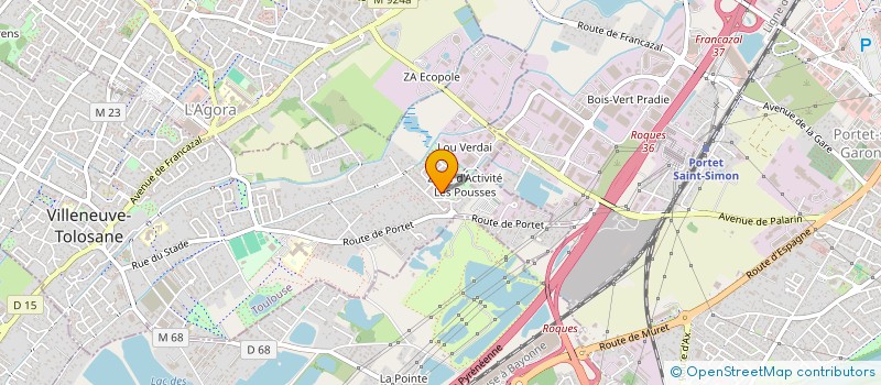 localisation de l'entreprise MADAME AHLAM TOUIDJINE à VILLENEUVE-TOLOSANE