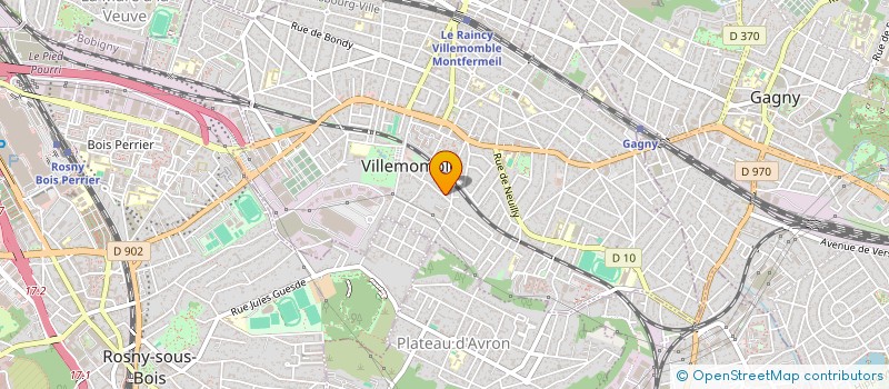 localisation de l'entreprise MADAME AHLAME BADAOUI  VILLEMOMBLE