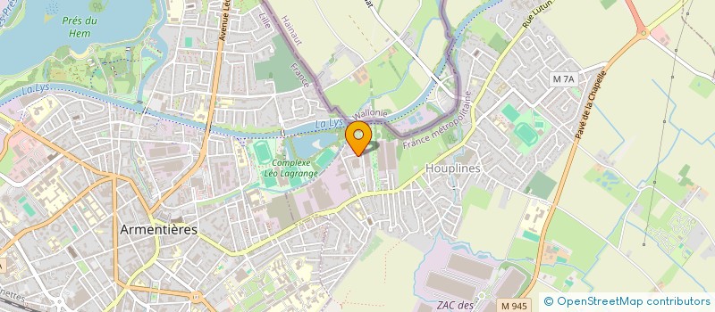 localisation de l'entreprise MADAME AHLAME ZAIMI  HOUPLINES