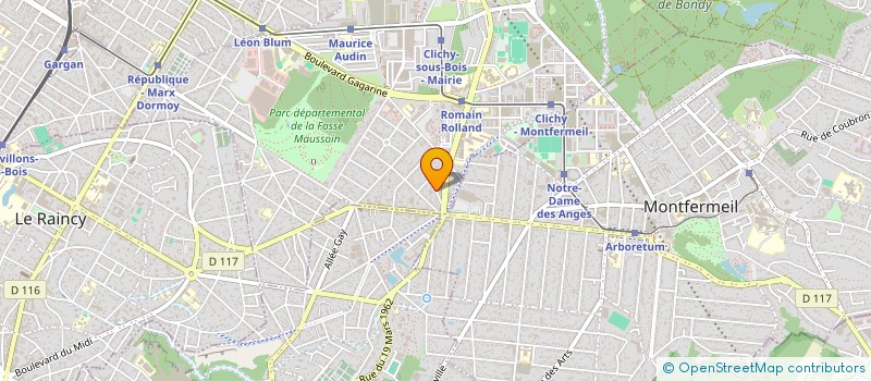 localisation de l'entreprise MADAME AHLEM BEN MAJED à CLICHY-SOUS-BOIS