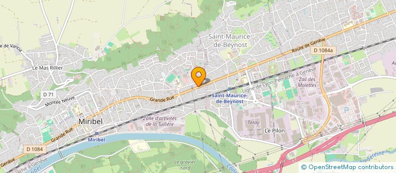 localisation de l'entreprise MADAME AHLEM BEN SEDRINE  MIRIBEL