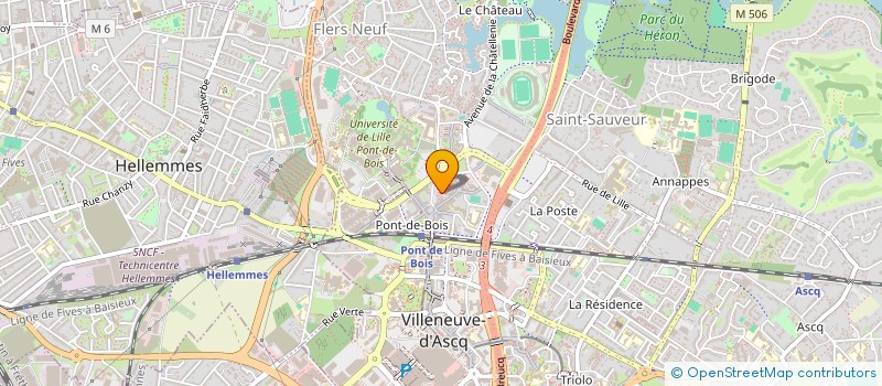 localisation de l'entreprise MADAME AHLEM BENDIAB  VILLENEUVE-D'ASCQ