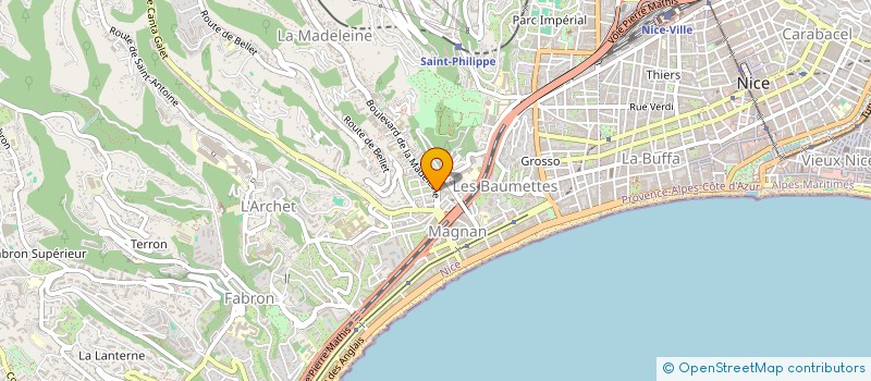 localisation de l'entreprise MADAME AHLEM BENZARTI à NICE