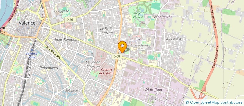 localisation de l'entreprise MADAME AHLEM CHERIF  VALENCE