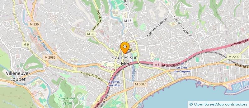 localisation de l'entreprise MADAME AHLEM DAHMANI  CAGNES-SUR-MER