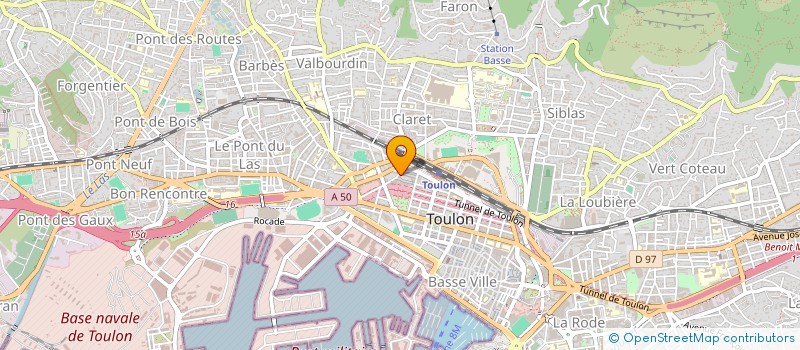 localisation de l'entreprise MADAME AHLEM DRIDI  TOULON