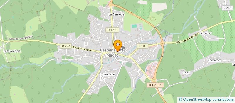 localisation de l'entreprise MADAME AHLEM ELHADJ  CASTELNAU-DE-MEDOC