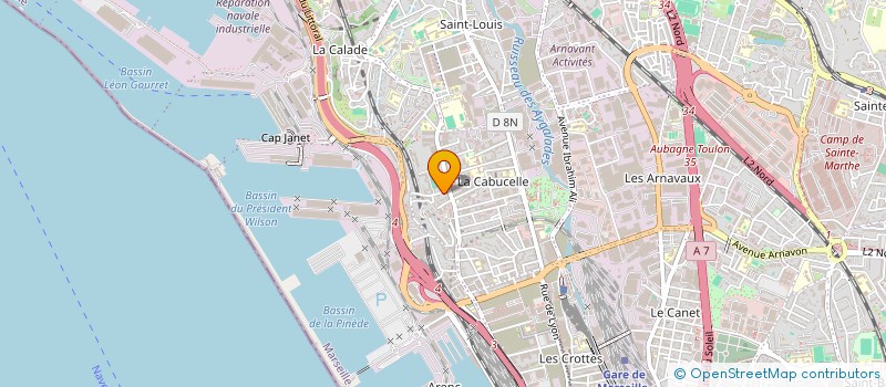 localisation de l'entreprise MADAME AHLEM HADJ-BELKHIR à MARSEILLE