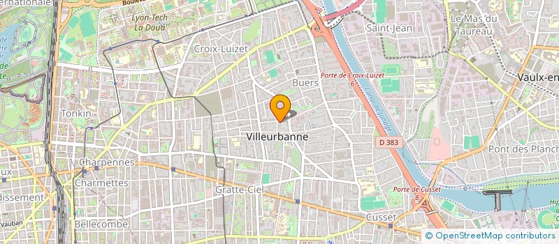 localisation de l'entreprise MADAME AHLEM HADJOUDJ  VILLEURBANNE