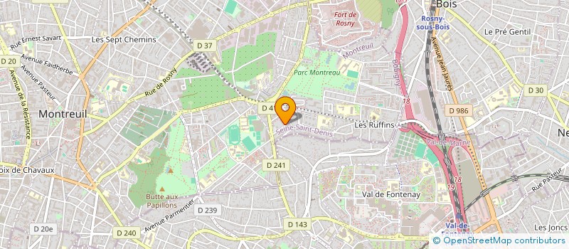 localisation de l'entreprise MADAME AHLEM KERKENI à MONTREUIL