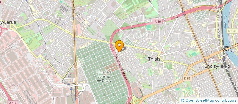 localisation de l'entreprise MADAME AHLEM KHATALI  THIAIS