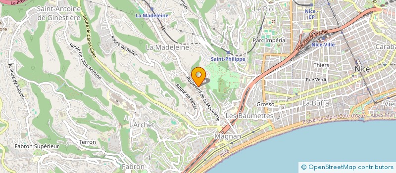 localisation de l'entreprise MADAME AHLEM M'NASRI à NICE