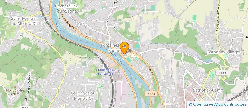 localisation de l'entreprise MADAME AHLEM MONTASSER  FONTAINES-SUR-SAONE