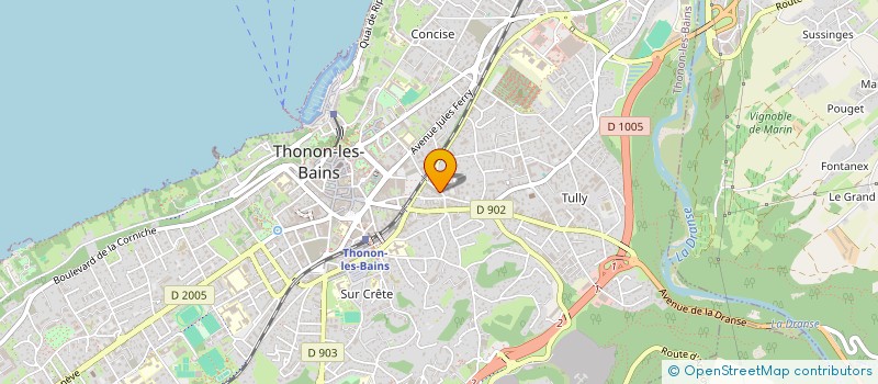 localisation de l'entreprise MADAME AHLEM OUERHANI à THONON-LES-BAINS