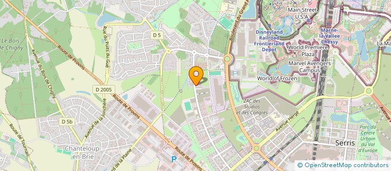 localisation de l'entreprise MADAME AHLEM OUERHANI  MONTEVRAIN