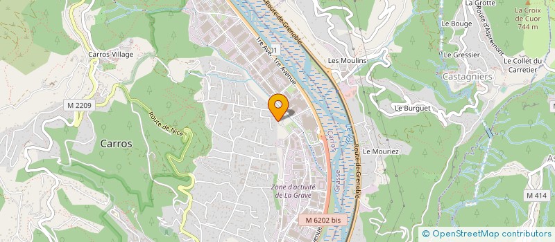 localisation de l'entreprise MADAME AHOU AMAN à CARROS