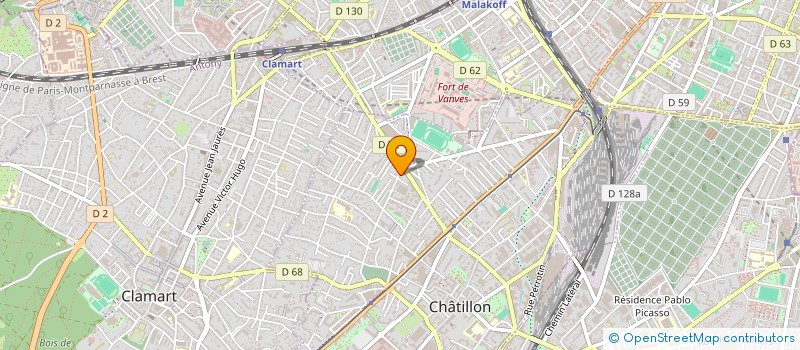 localisation de l'entreprise MADAME AHOU ASSOUMOU à CHATILLON