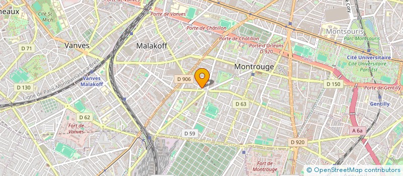 localisation de l'entreprise MADAME AHOU NDRI  MONTROUGE