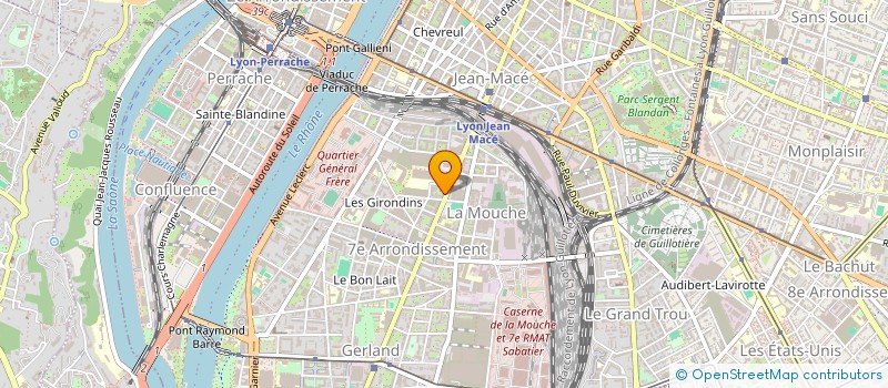 localisation de l'entreprise MADAME AHOUEFA NOUDEHOU  LYON